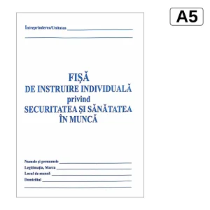 Fisa Protectia Muncii, carnet, A5