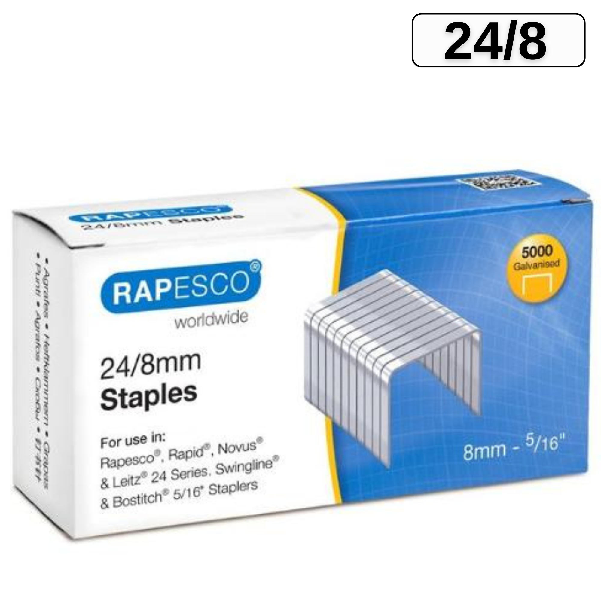 Capse 24/8, 5000 buc/cutie, RAPESCO
