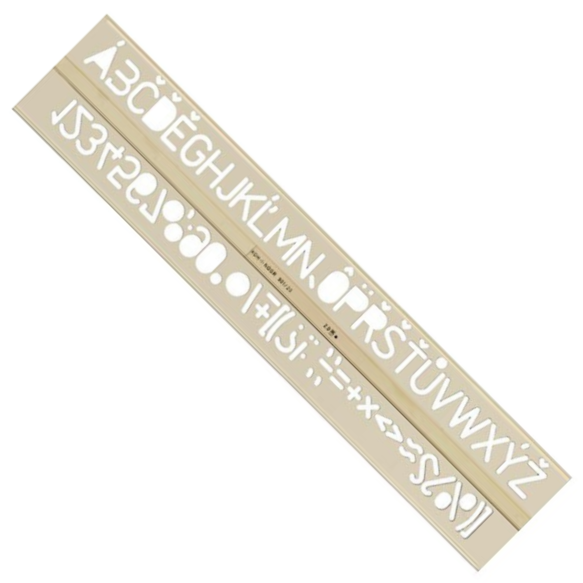 Sablon cu Litere si Cifre 20 mm KOH-I-NOOR Iso