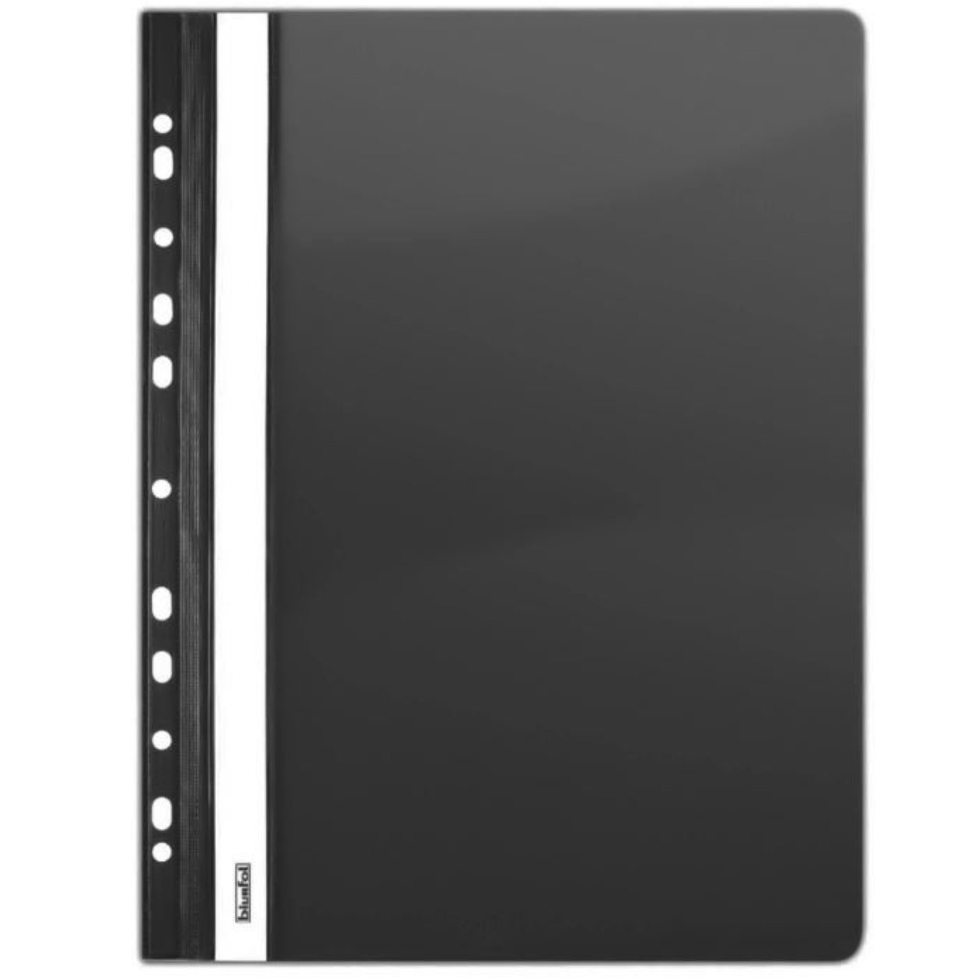 Dosar plastic cu sina si multiperforatii BIURFOL Negru
