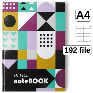 Registru A4, 192 file, cartonat, matematica, ARHI DESIGN