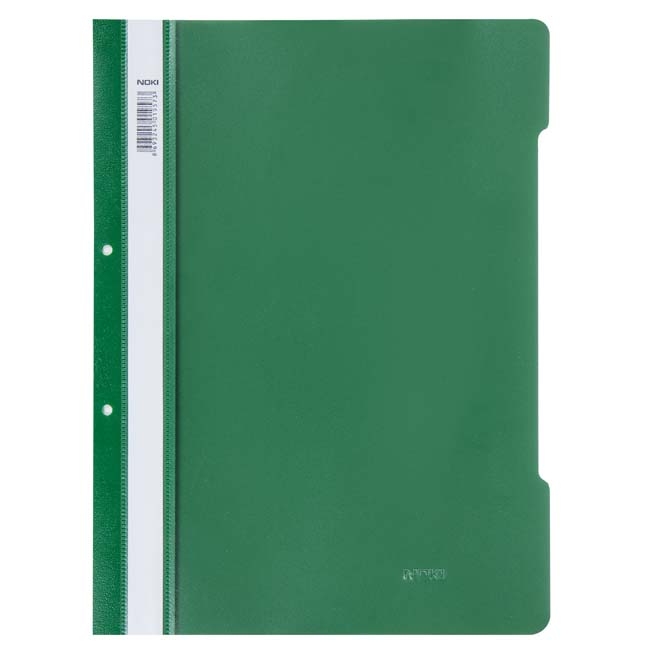 Dosar plastic cu sina si gauri NOKI Verde
