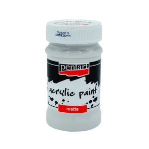 Acrylic color matte 100 ml Alb PENTART