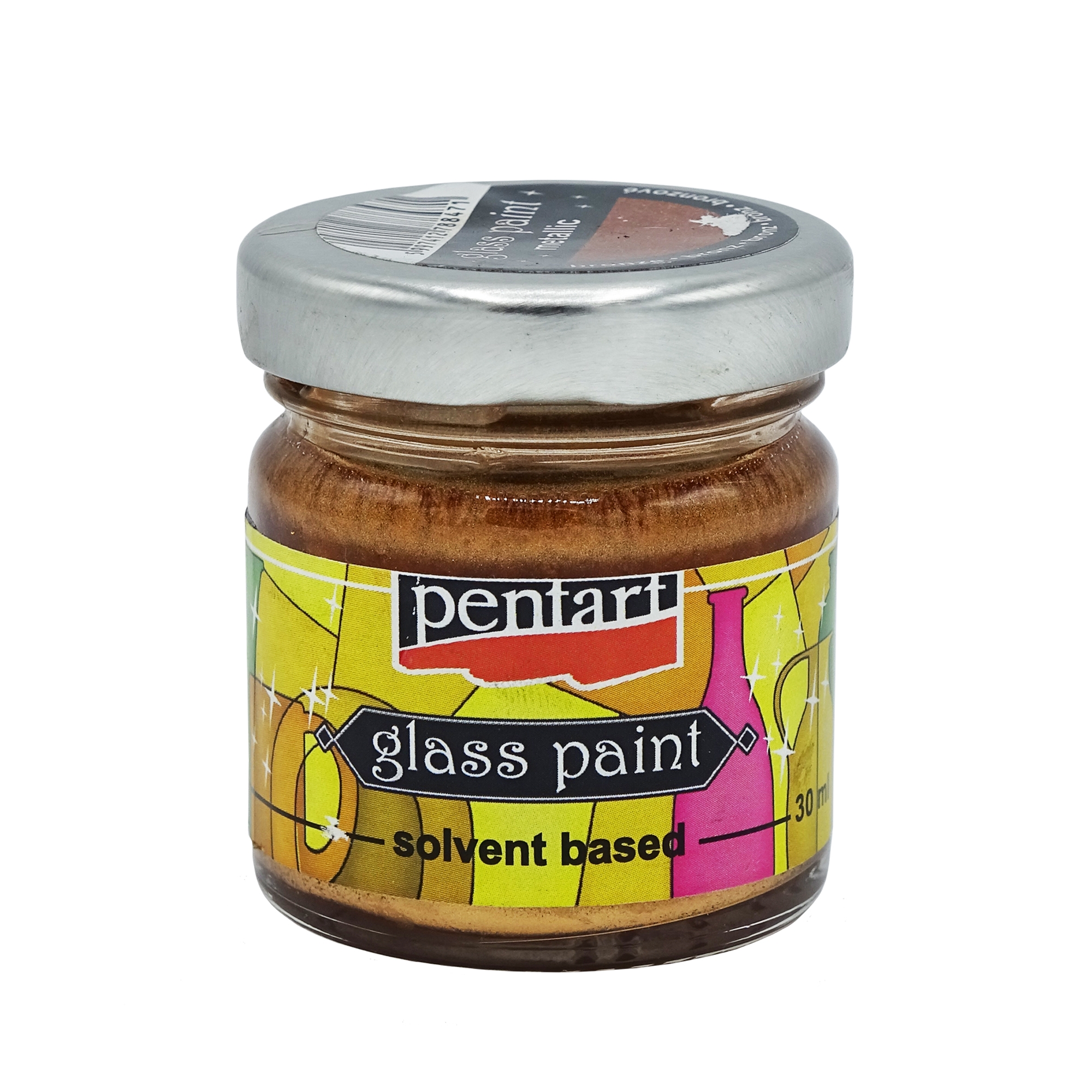 Culori sticla si vitraliu 30ml Metalic Bronz Pentart  P26516