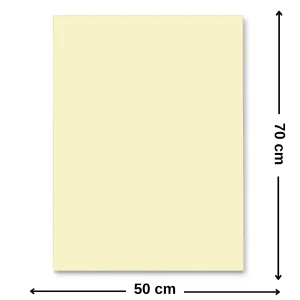 Carton colorat 50 x70 cm, 220 g/mp, FAVINI, Crem