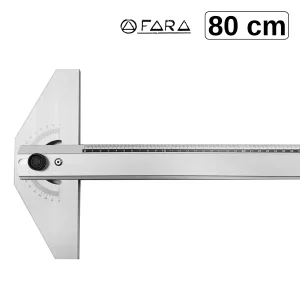 Teu din aluminiu cu raportor rotativ, 80 cm, FARA AEG/6