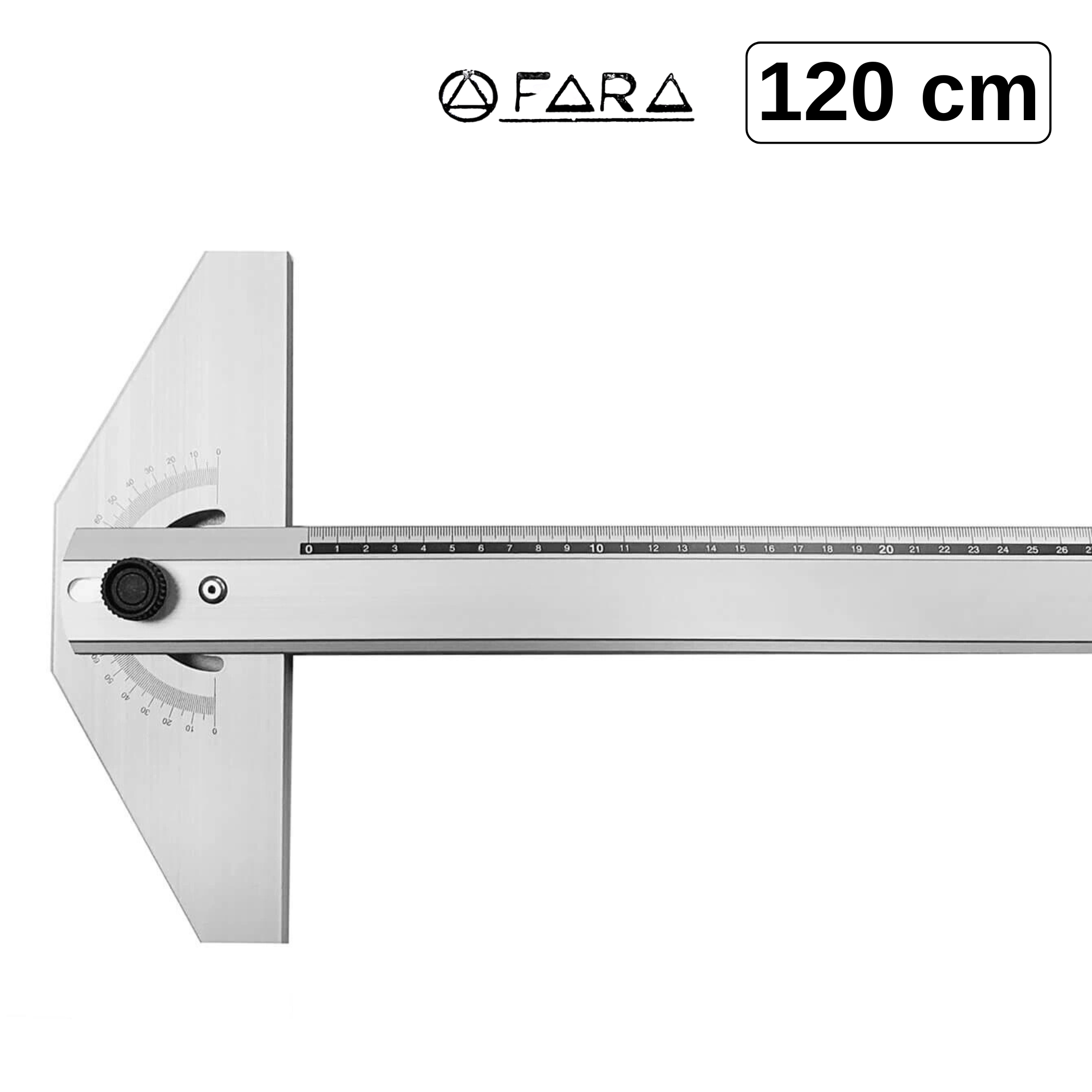 Teu din aluminiu cu raportor rotativ, 120 cm, FARA AEG/8