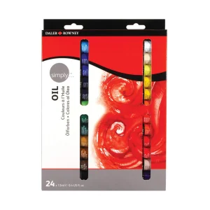 Culori ulei 12 ml, 24 culori/set, DALER ROWNEY Simply