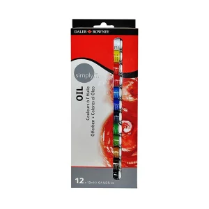 Culori ulei, 12 ml, 12 culori/set, DALER ROWNEY Simply