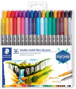 Carioci cu 2 capete STAEDTLER, 36 culori/set