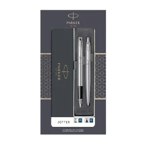 Set cadou stilou si pix PARKER Jotter, Stainless Steel CT