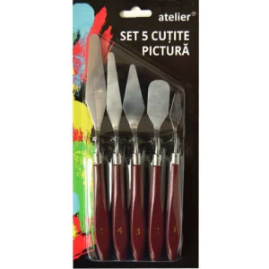 Set cutite metal pentru pictura 5 buc/set ATELIER