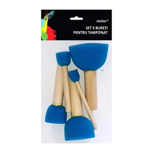 Pensule burete 5 buc/set, ATELIER