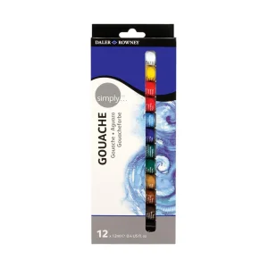Culori guasa DALER ROWNEY Simply, 12ml, 12 culori/set