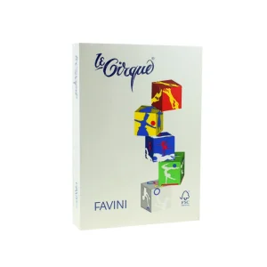 Hartie colorata Crem A4, FAVINI, 80 g/mp, 500 coli/top, cod culoare 110