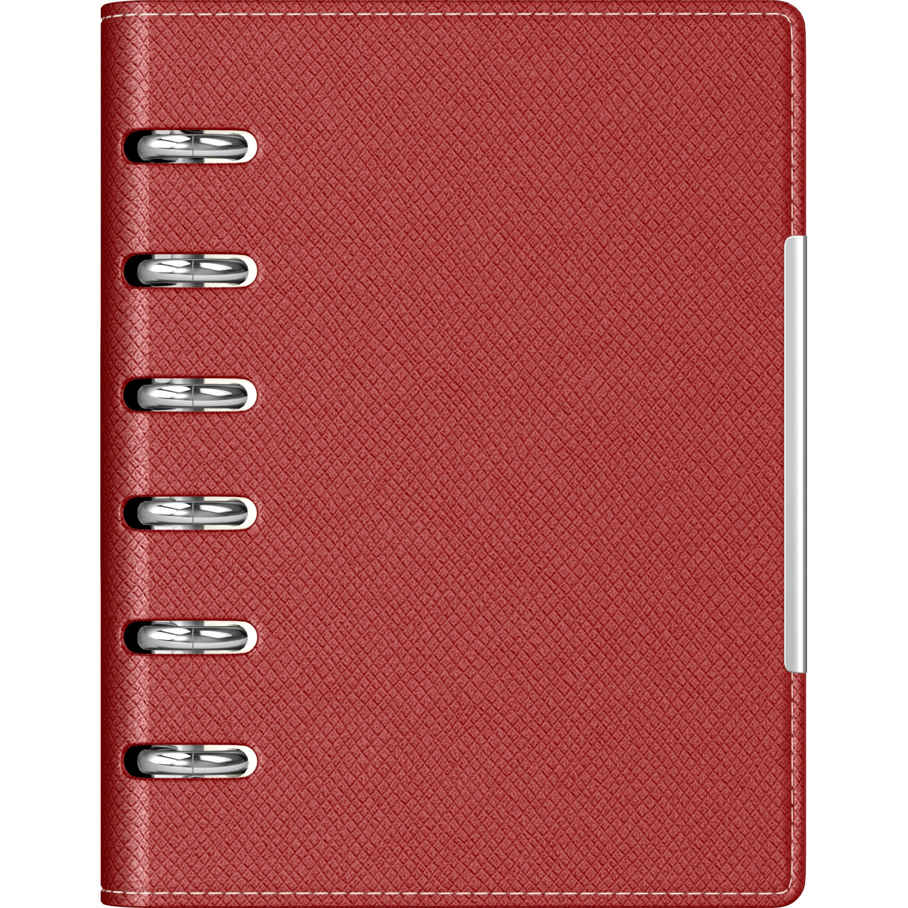 Agenda nedatata, cu 6 inele, 11x14 cm, PRECISION Alicante, Burgundy
