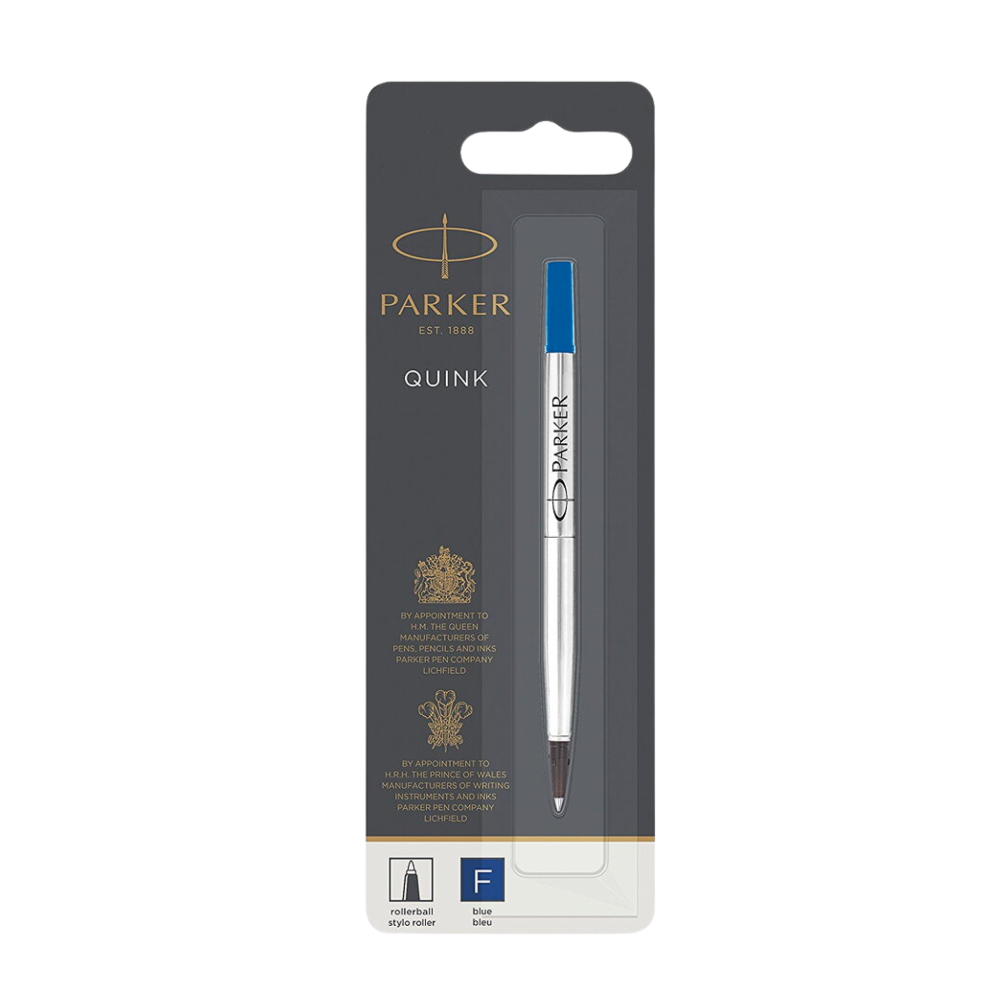 Rezerva roller cu cerneala PARKER Quink, Albastru F