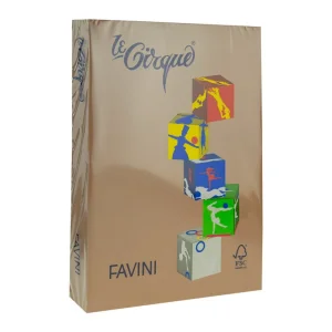 Hartie colorata Maro piele A4, FAVINI, 80 g/mp, 500 coli/top, cod culoare 300