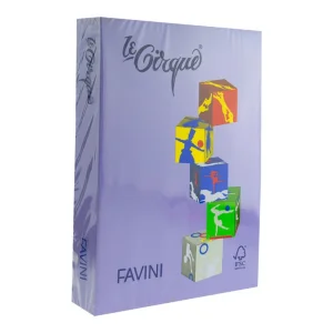 Hartie colorata Mov A4, FAVINI, 80 g/mp, 500 coli/top, cod culoare 220