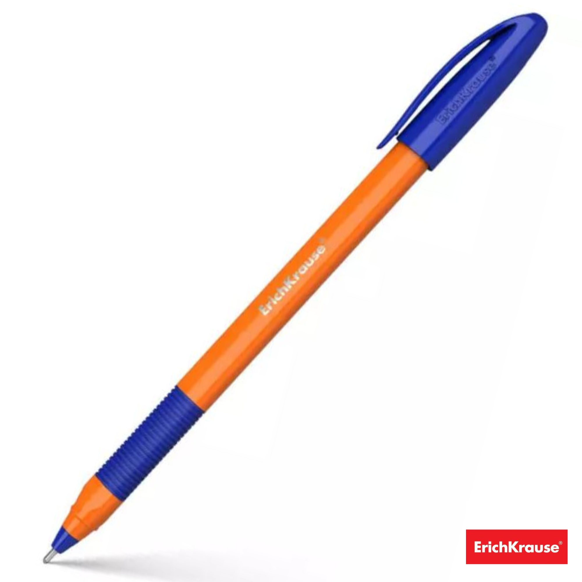 Pix fara mecanism 1.0mm, cu grip, ERICH KRAUSE Orange Ultra Glide U-109, scriere albastra