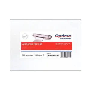 Folie laminare A6, 100 microni, 100 buc/top, OPTIMA