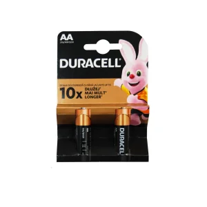 Baterie alcalina DURACELL AA LR6 1.5V, 2 buc/set