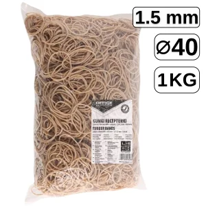 Elastice pentru bani, D 40 mm x 1.5 mm, 1 Kg, OFFICE PRODUCT