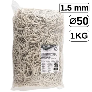Elastice pentru bani, D 50 mm x 1.5 mm, 1 Kg, OFFICE PRODUCT