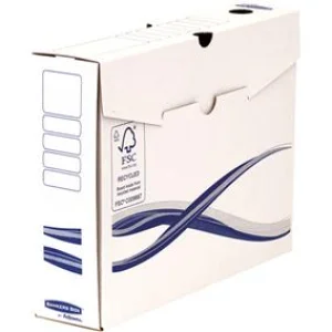Cutie arhivare 8 cm, carton alb FELLOWES Bankers Box
