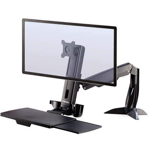 Platforma inteligenta cu suport pliabil, FELLOWES Sit-stand Easy Glide