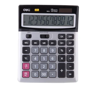 Calculator de birou cu 12 digits, DELI Metal 1654