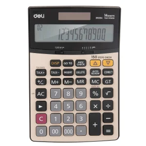 Calculator de birou cu 14 digits, DELI Metal 39264