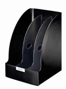 Suport vertical A4 din plastic cu 3 compartimente, LEITZ Plus Jumbo
