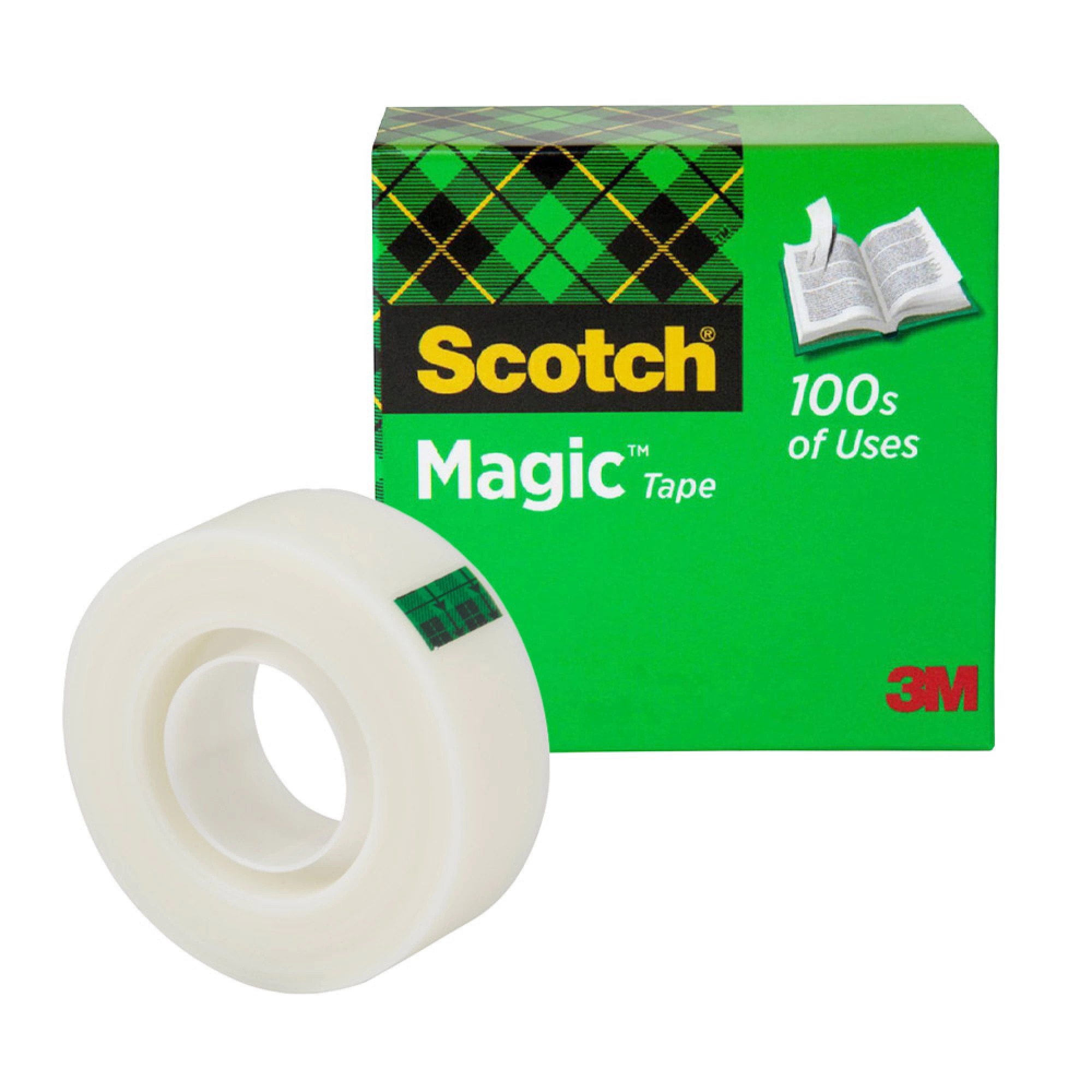 Banda adeziva invizibila Magic, 19 mm x 33 m, 3M SCOTCH Mat
