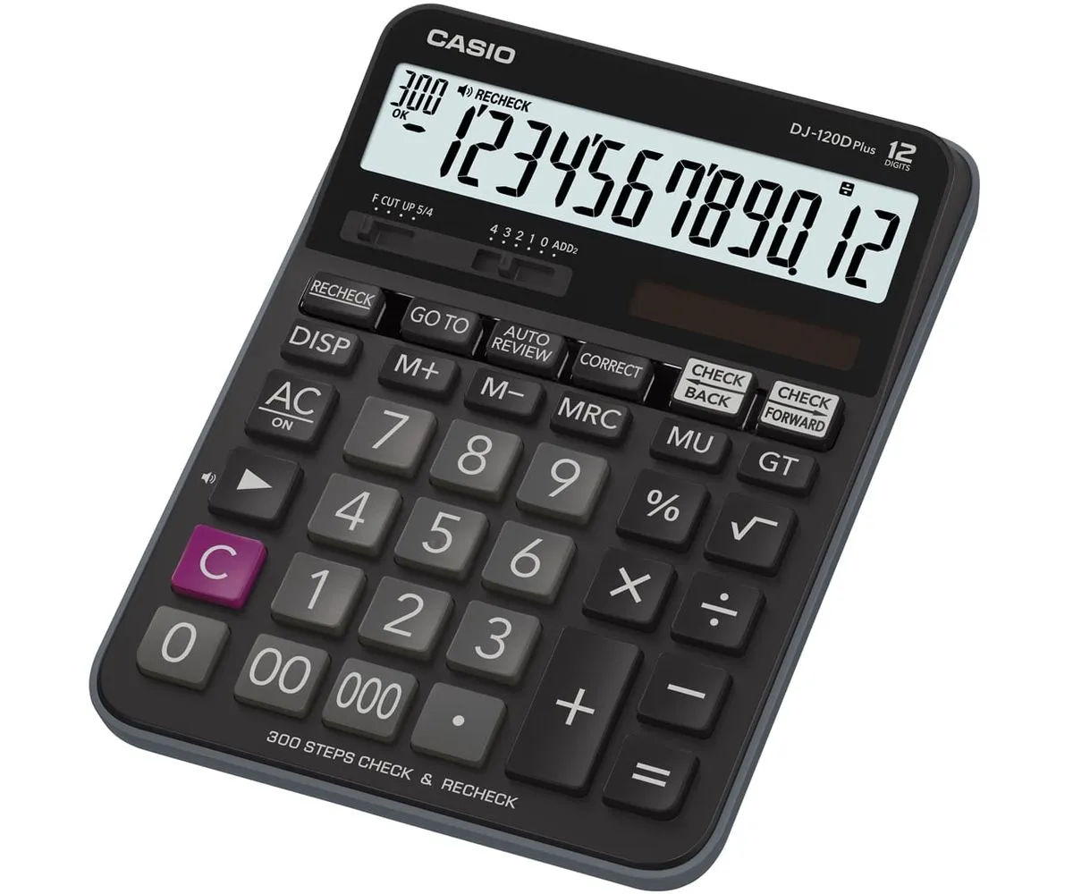 Calculator de birou cu 12 digits CASIO DJ-120D
