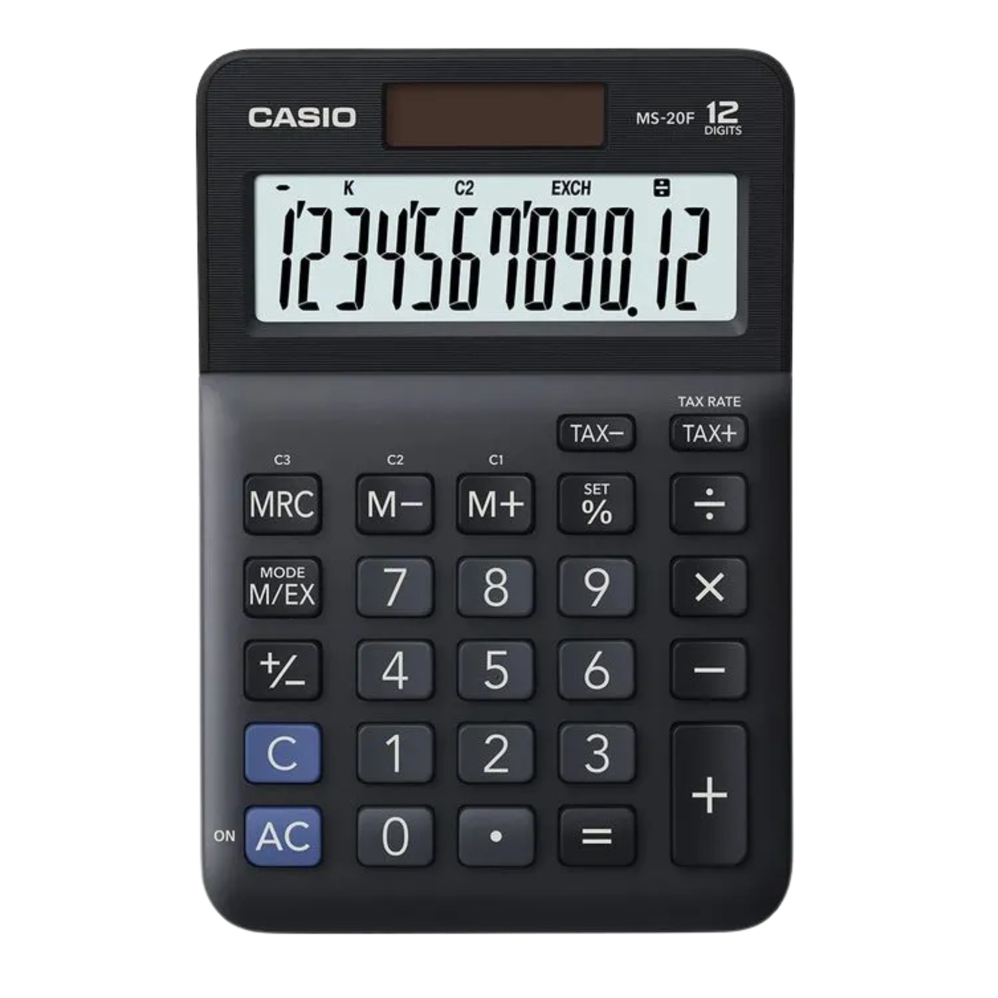 Calculator de birou cu 12 digits CASIO MS-20F
