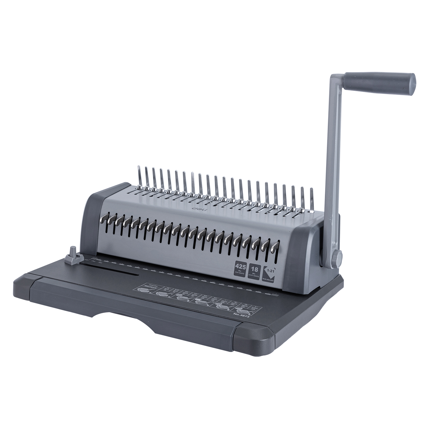 Aparat de indosariat cu inele plastic, DELI E3873