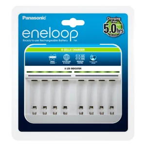 Incarcator baterii, AA R6 AAA R3 Ni-Mh, PANASONIC ENELOOP BQ-CC63E Smart, incarcare individuala