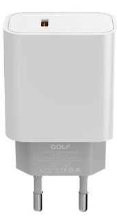 Incarcator de priza cu port USB-C PD 30W, Alb, GOLF GF-U32