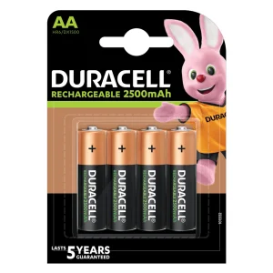 Acumulatori DURACELL 1.2V AA LR6 Ni-MH, 4 buc/blister, 2500mAh, preincarcati