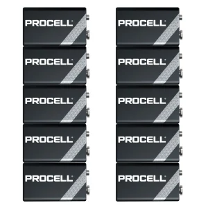 Baterie alcalina DURACELL Procell ECO 6F22 6LR61, 9V, 10 buc/set