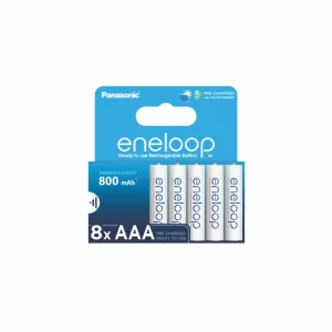 Acumulatori ENELOOP Lite 1.2V AAA R3 Ni-Mh, 8 buc/blister, 800 mAh, preincarcati, 2100 cicluri