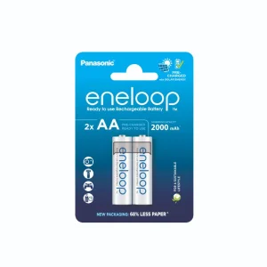 Acumulatori ENELOOP 1.2V AA R6, 2 buc/blister, 2000 mAh, preincarcati, 2100 cicluri
