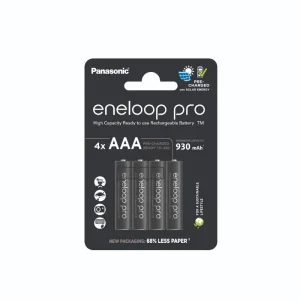 Acumulatori ENELOOP Pro 1.2V AAA R3 Ni-Mh, 4 buc/blister, 930 mAh, preincarcati