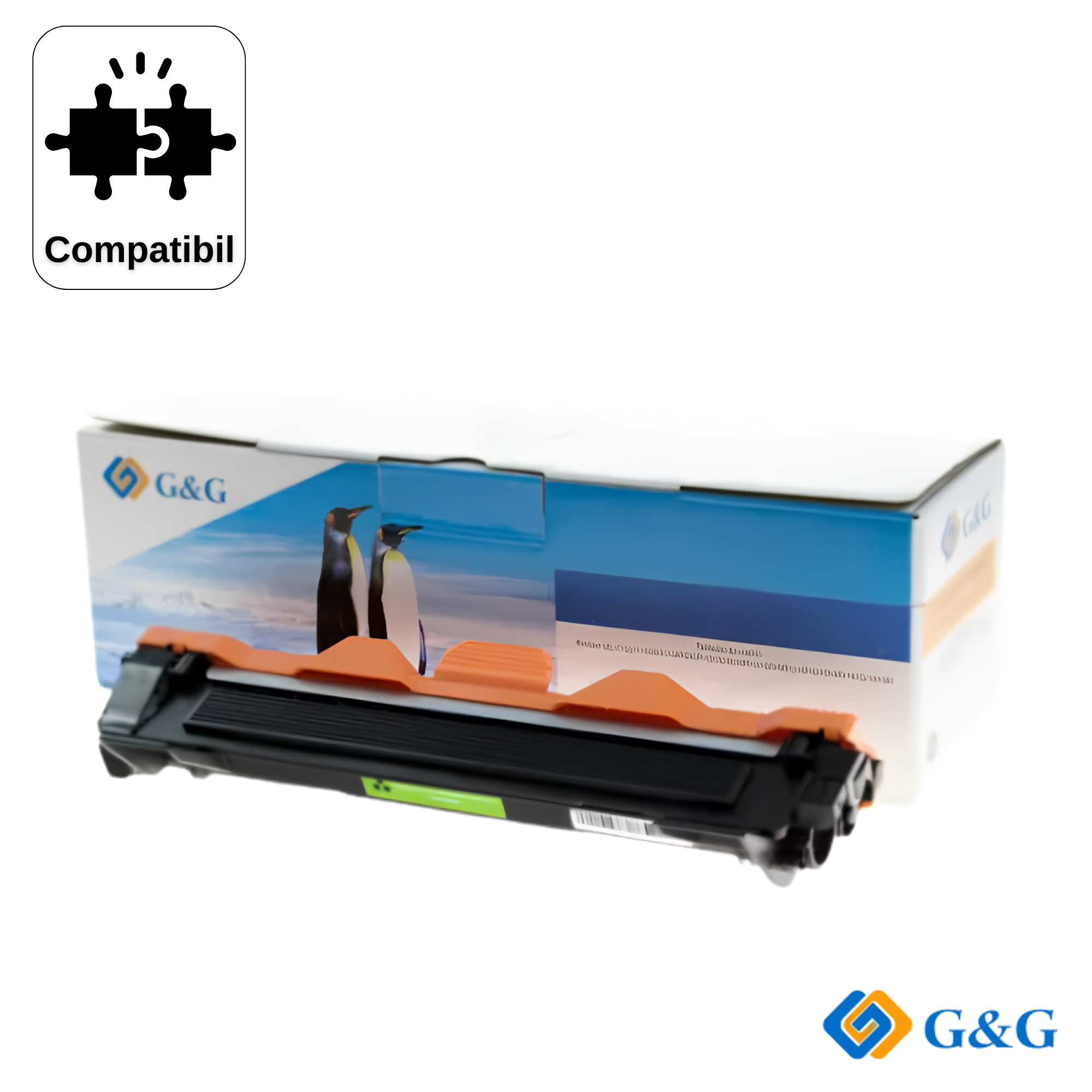 Cartus toner compatibil G&G Black TN1030 (NT-PB1000), pentru Brother HL-1110E, 1.000 pagini