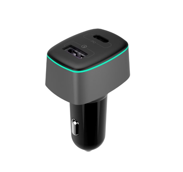 Incarcator auto, 12-24V, USB-A FastCharge QC3.0 + USB tip C, 100W, GOLF