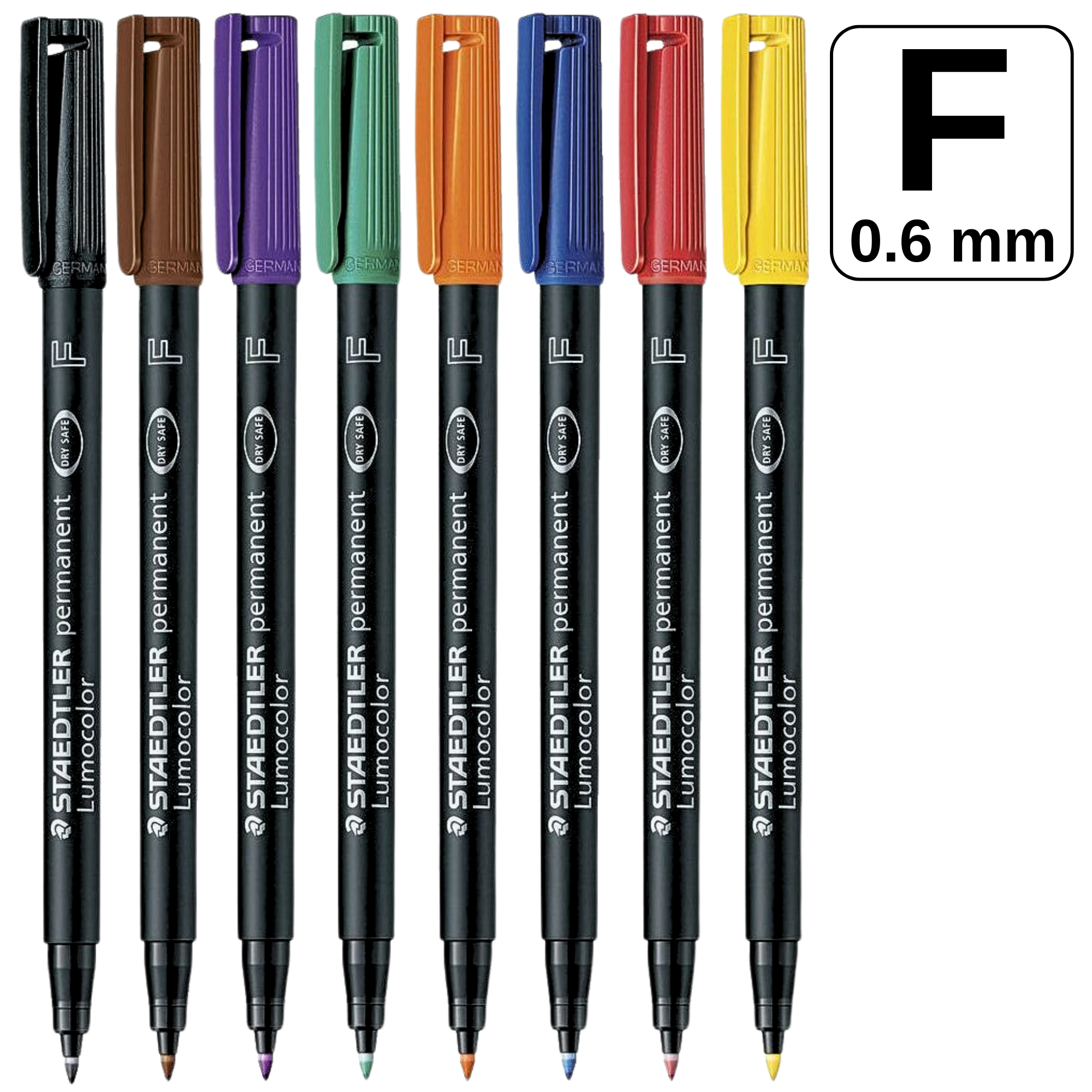 Marker permanent 0.6 mm, STAEDTLER Lumocolor F