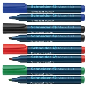 Marker permanent cu varf tesit SCHNEIDER Maxx 133