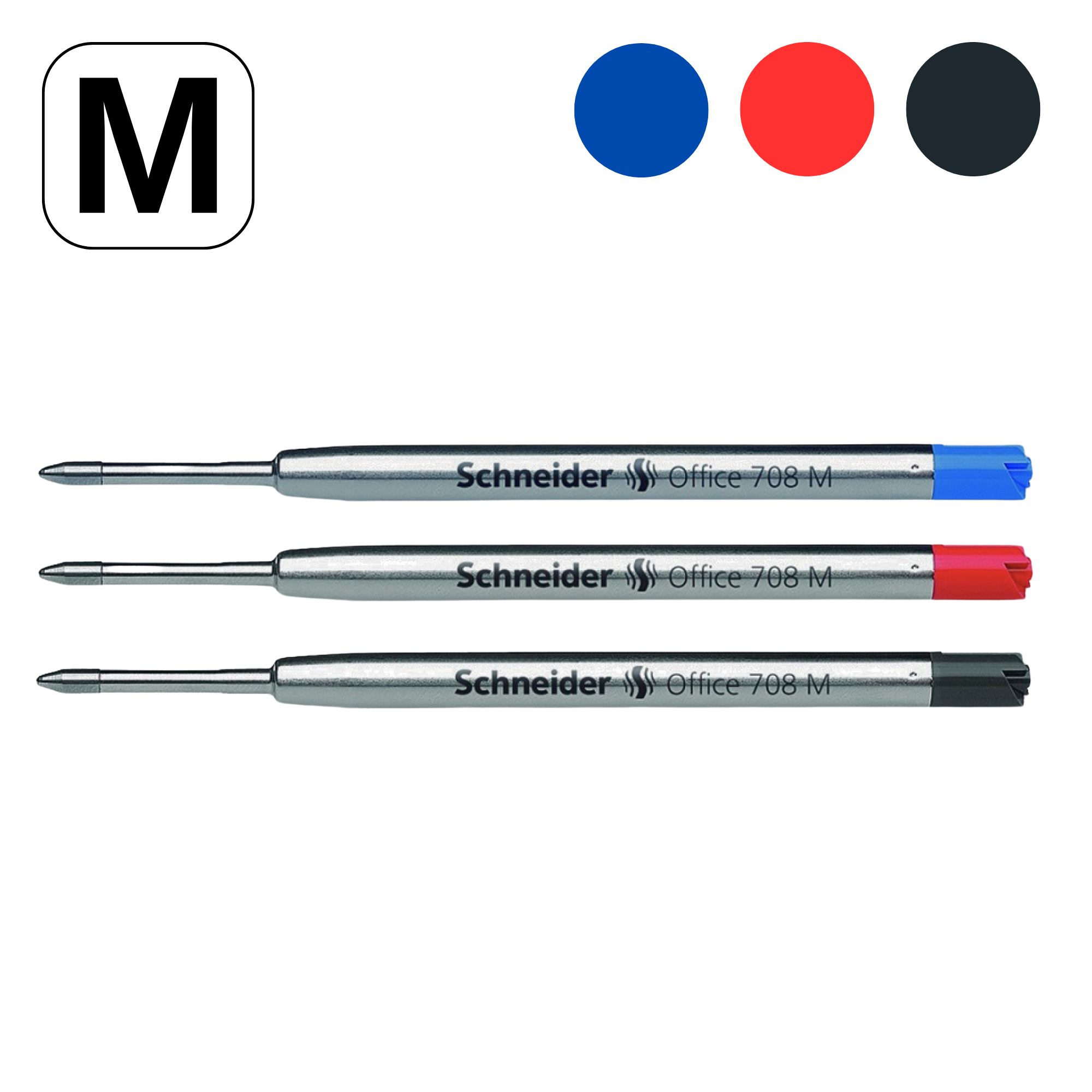 Rezerva pix metalica tip Parker, SCHNEIDER Buro 708 M