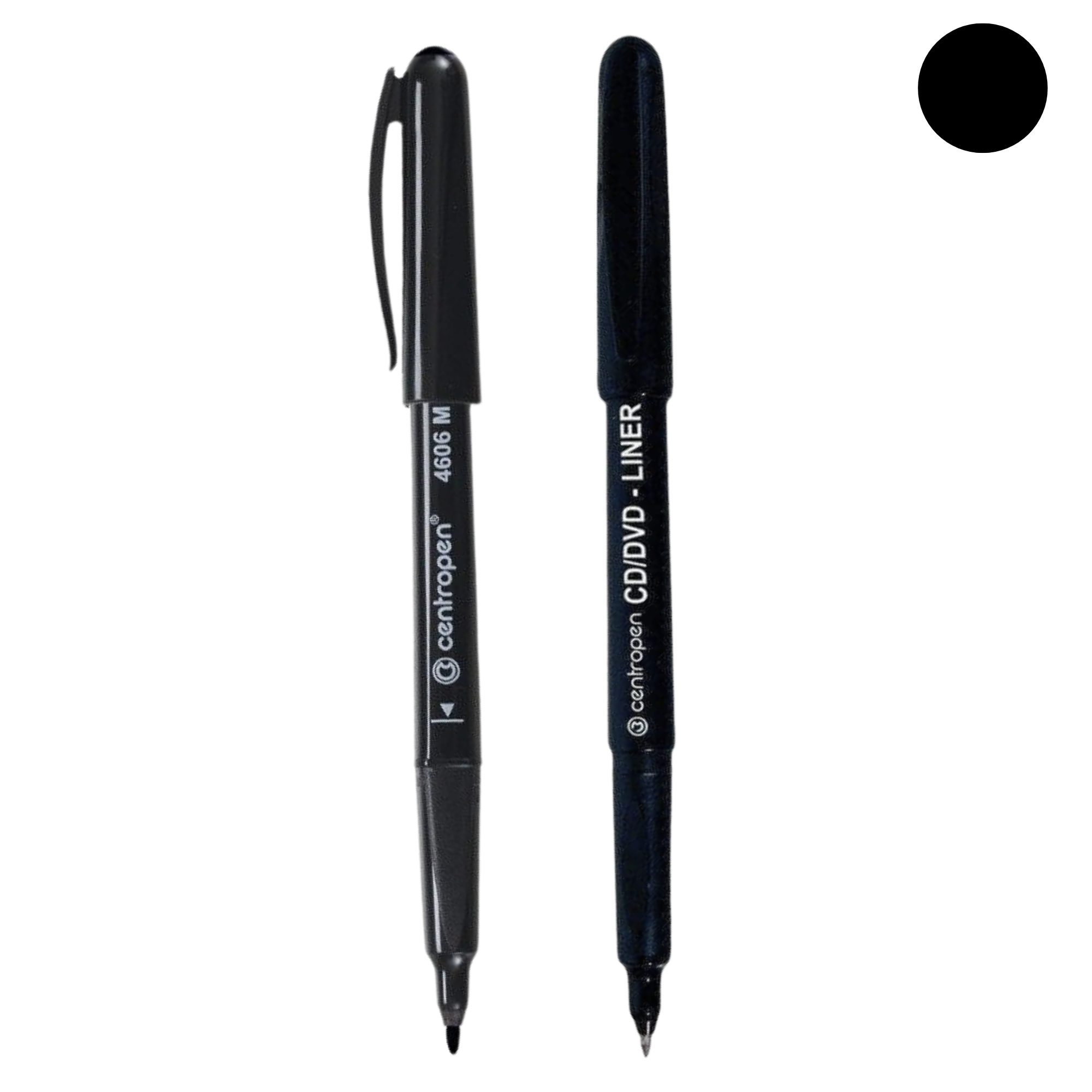 Marker permanent CD/DVD Negru, CENTROPEN